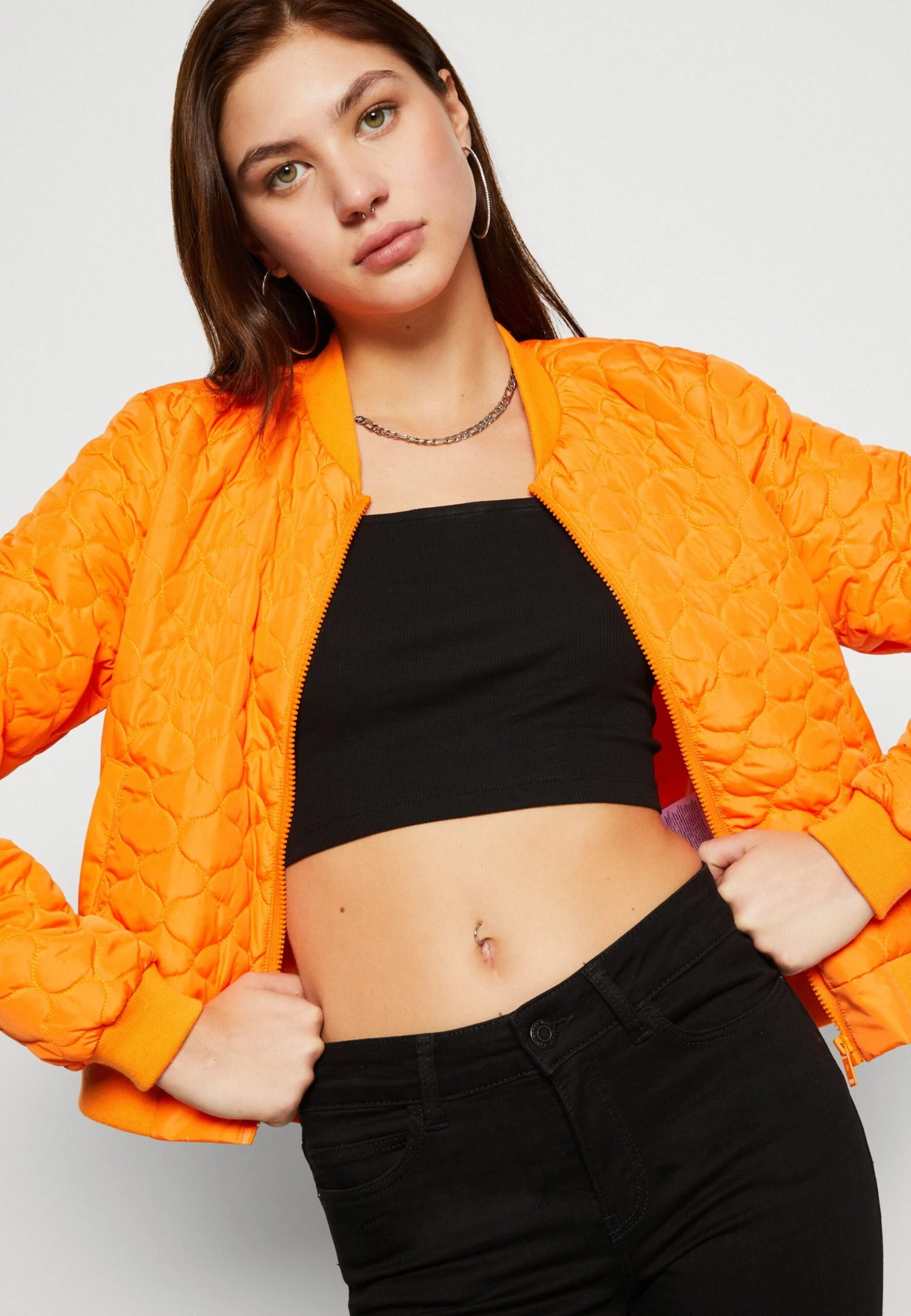 Noisy May Nmvivi- Bomberjacks - Vibrant Orange 4 Noisy May Nmvivi- Bomberjacks - Vibrant Orange - Afbeelding 4