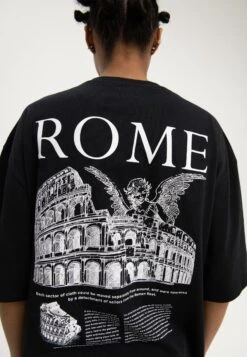 YOURTURN Rome Tee Unisex - T-Shirt Print - Black -Dameskledingwinkel 08118908e58b4a0da085e870dddd4421