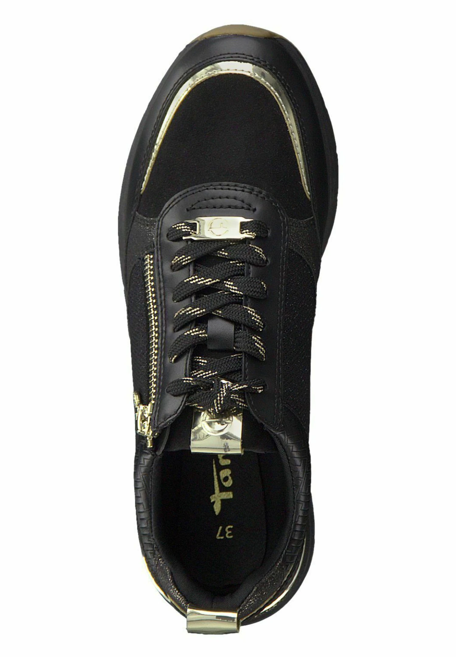 Tamaris Sneakers Laag - Black Gold 3 Tamaris Sneakers Laag - Black Gold - Afbeelding 3
