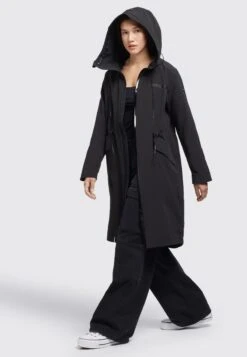 Khujo Marnia - Regenjas - Schwarz -Dameskledingwinkel 14f335883f6a405fa491868ee7d8a001