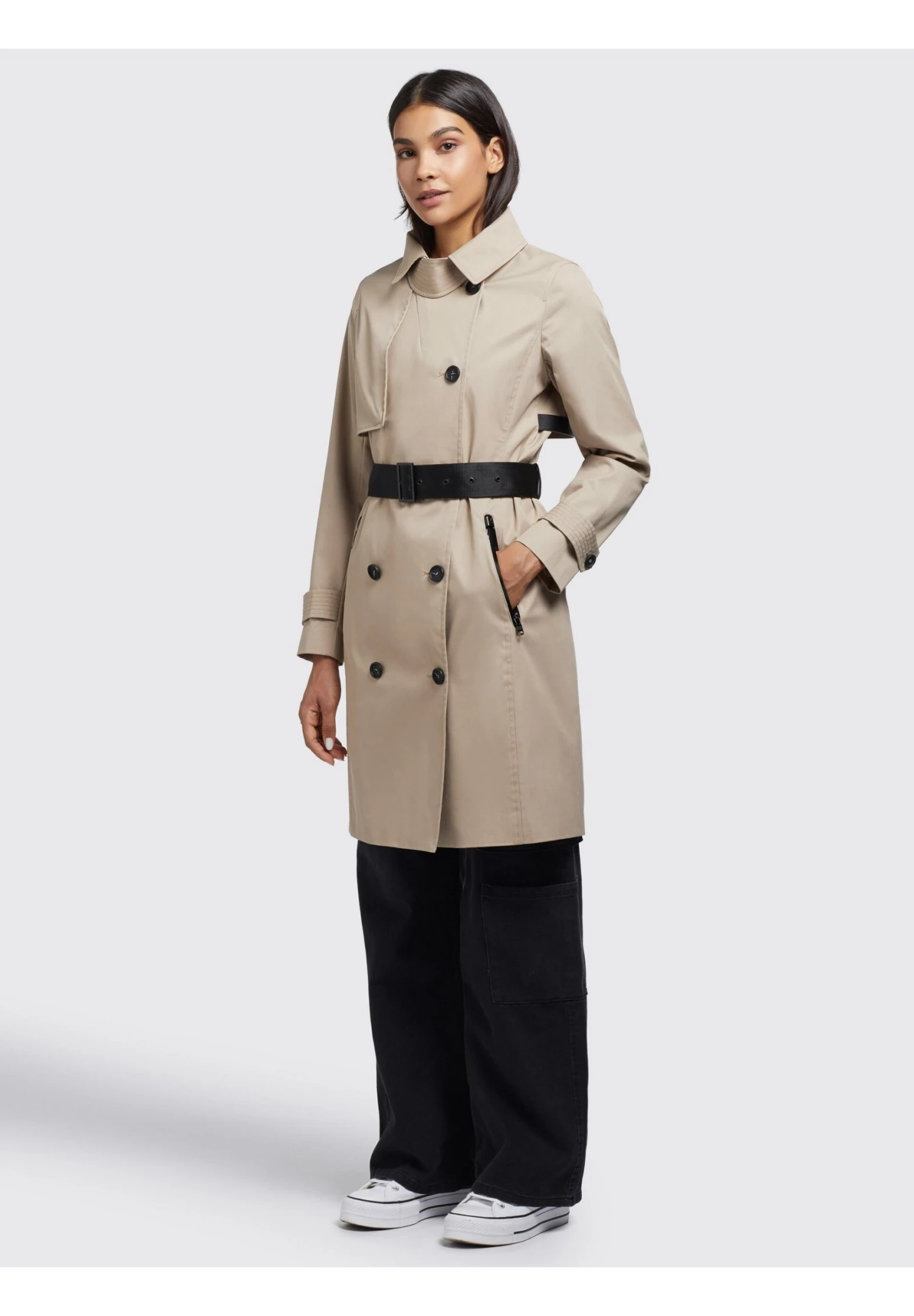 Khujo Trenchcoat - Beige 7 Khujo Trenchcoat - Beige - Afbeelding 7