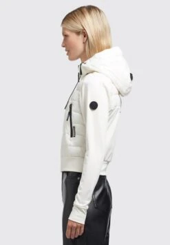 Khujo Dalis Shiny - Jas - Cremeweiß -Dameskledingwinkel 1b6ef67a5a794287a1a90ef3735a3f7a