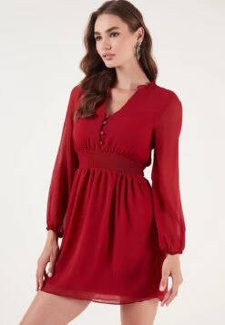LELA Regular Fit - Jurk - Red 7 LELA Regular Fit - Jurk - Red -Dameskledingwinkel 2128814eb42d48b1b83f9810d40c700b