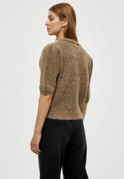 Minus Mille - Poloshirt - Sand Melange -Dameskledingwinkel 2b88b2442e0e4e9eb2201bf16dbec210