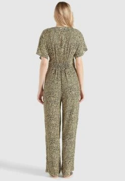 Khujo Borgia - Jumpsuit - Schwarz-Gelb Geblümt -Dameskledingwinkel 39bbe9fead3947409800ae753c861068