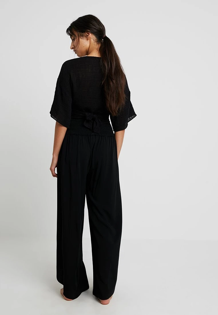 Seafolly Beach Basics Shirred Waist Wrap Pant - Strandaccessoire - Black 3 Seafolly Beach Basics Shirred Waist Wrap Pant - Strandaccessoire - Black - Afbeelding 3