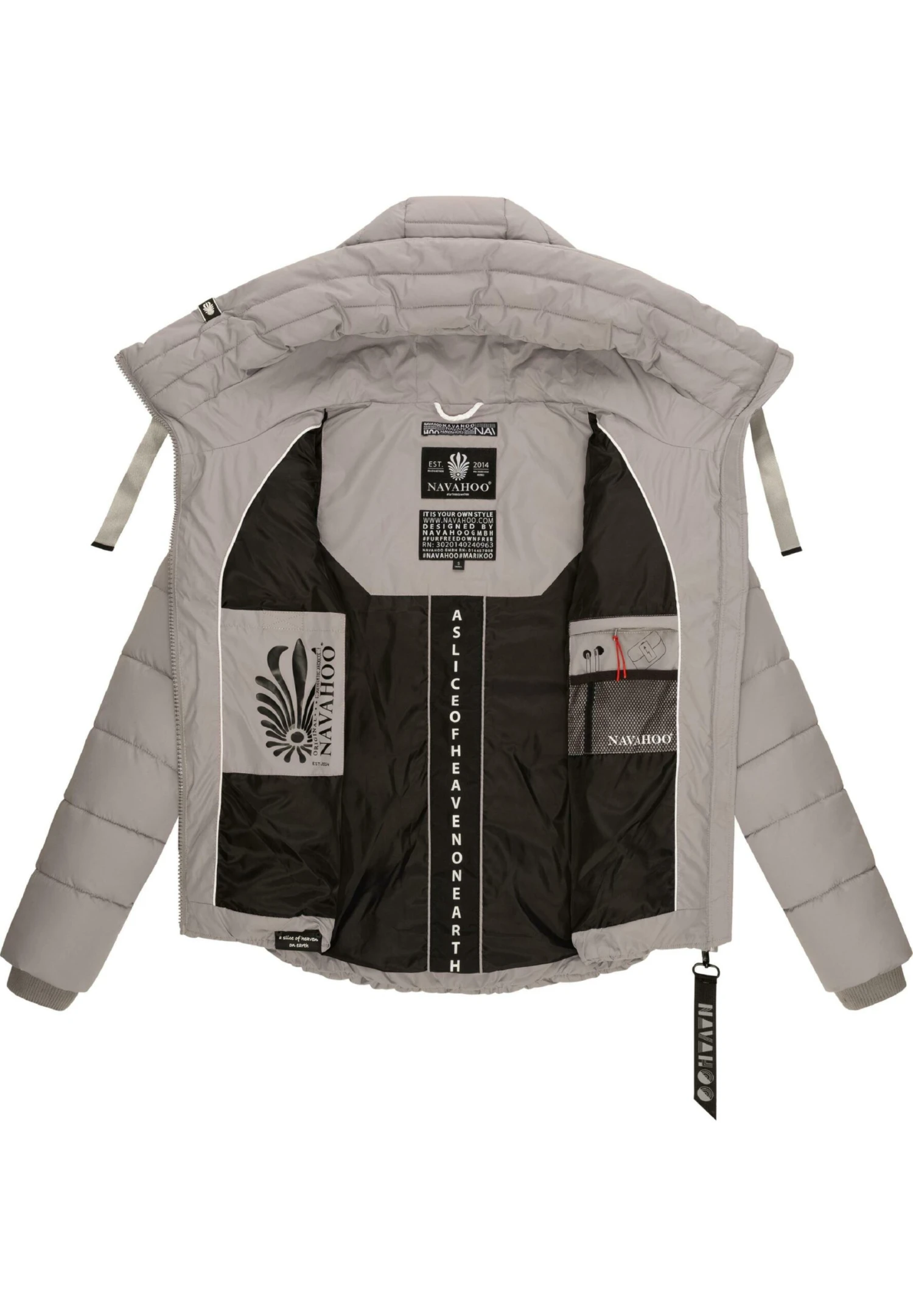 Navahoo Amayaa - Winterjas - Zinc Grey 4 Navahoo Amayaa - Winterjas - Zinc Grey - Afbeelding 4