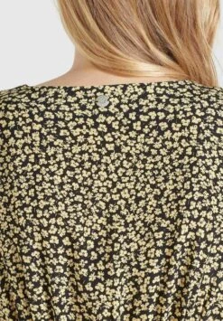 Khujo Borgia - Jumpsuit - Schwarz-Gelb Geblümt -Dameskledingwinkel 419c911290c4426e916bb1cf7469470c