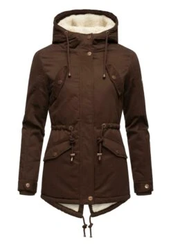 Marikoo Manolya - Winterjas - Dark Choco -Dameskledingwinkel 435be62a6d344fc5876dcc538b046d28