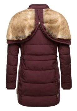 Marikoo Lieblings - Winterjas - Dark Red Melange -Dameskledingwinkel 45ea34fba8aa4e029bef10a8b0abd638