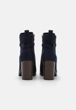 Anna Field Enkellaarsjes Met Plateauzool - Dark Blue -Dameskledingwinkel 47a9b861b55c496aad57a244d252004e