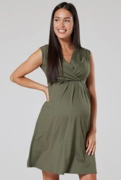 Happy Mama Jurk - Khaki -Dameskledingwinkel 48bab7b36fc54ee7859c41892ec524e7