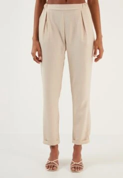 LELA Slim Fit - Broek - Stone