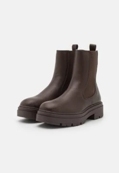 Even&Odd Enkellaarsjes Met Plateauzool - Brown -Dameskledingwinkel 4d0bb7cc64784ca8aec83d2055b643d0