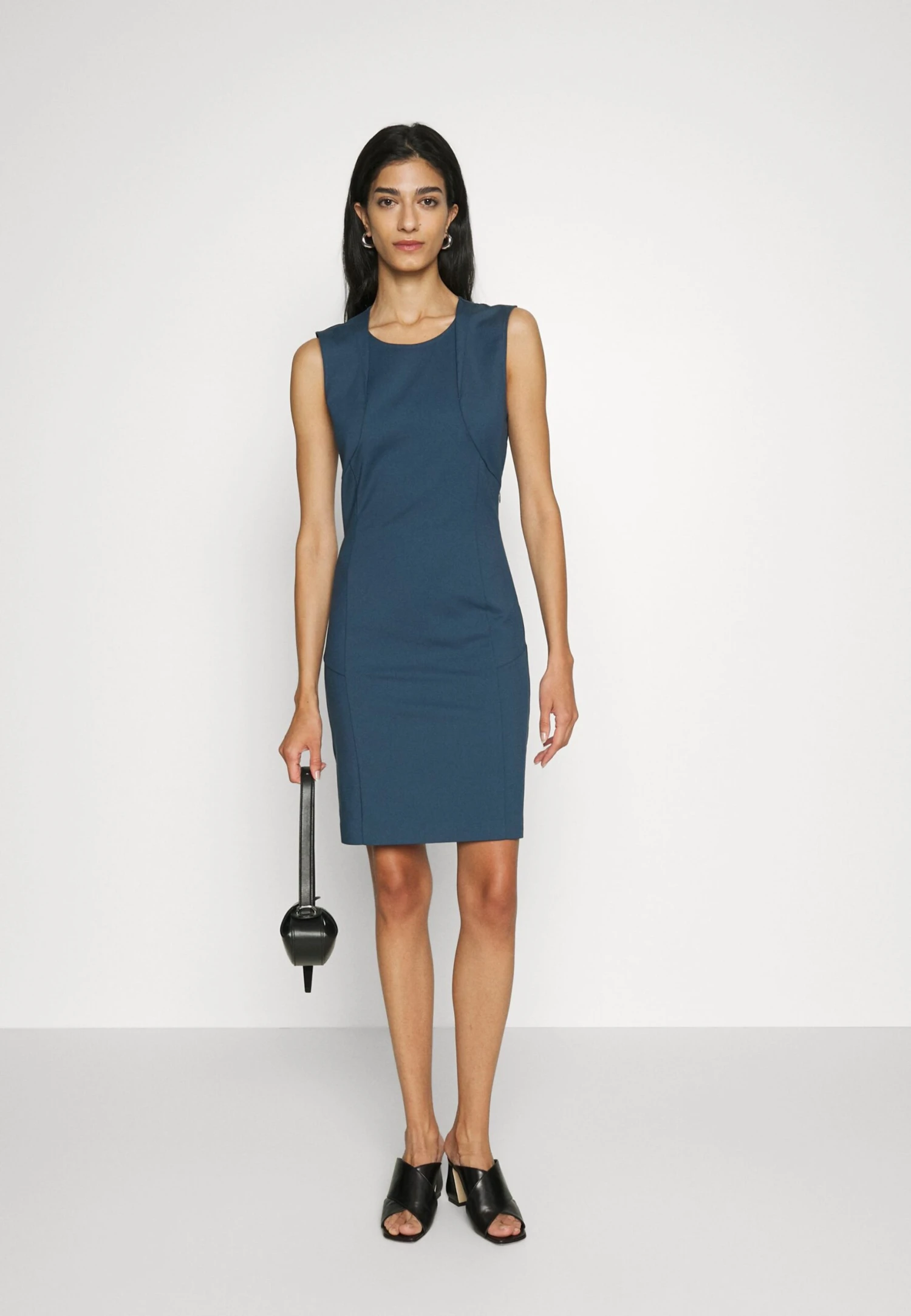 Patrizia Pepe Abito Dress - Etui-Jurk - Petrol Blue 2 Patrizia Pepe Abito Dress - Etui-Jurk - Petrol Blue - Afbeelding 2