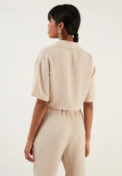 LELA Regular Fit - Overhemdblouse - Stone -Dameskledingwinkel 5446cfcaf85c40fc8c463e072025e79f