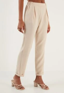 LELA Slim Fit - Broek - Stone -Dameskledingwinkel 577226ffc90f48359abdd09dfc04a86d