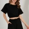 LELA Two Piece Set - Regular Fit - Shorts - Black