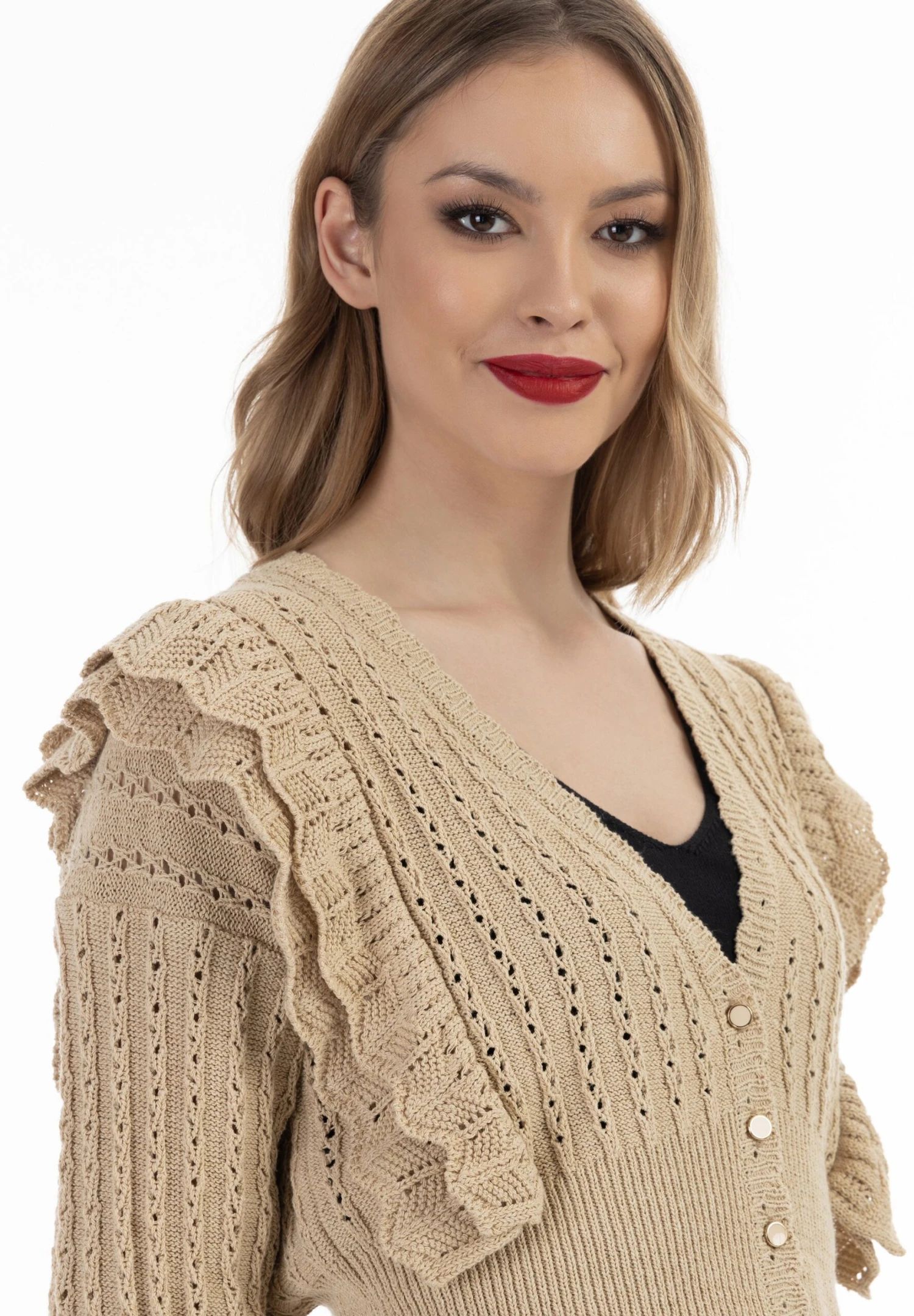 Faina Vest - Sand 4 Faina Vest - Sand - Afbeelding 4