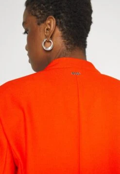 Boss Slim-Fit Cropped Jacket With Collarless Styling - Blazer - Bright Orange 13 Boss Slim-Fit Cropped Jacket With Collarless Styling - Blazer - Bright Orange -Dameskledingwinkel 6f7874f6fcf24bdca8450114e8ba7098