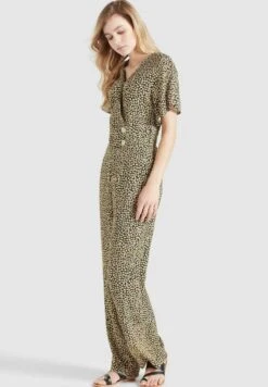 Khujo Borgia - Jumpsuit - Schwarz-Gelb Geblümt -Dameskledingwinkel 745f0e320a9040d5b7ce3f5c9bd55945