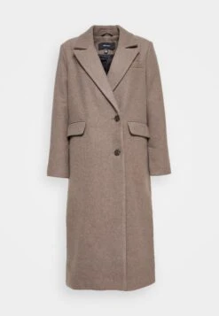 Vero Moda Vmvenetavega Long Wool Coat - Mantel - Chocolate Chip/Solid -Dameskledingwinkel 77020b65cef64fedb8e59063442dc66a