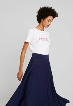 Anna Field Plisse A-Line Midi Skirt - A-Lijn Rok - Maritime Blue -Dameskledingwinkel 7ab564a26da040e68012a316977b7a10