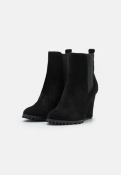 Anna Field Leather Winter Boot - Enkellaarsjes Met Hoge Hak - Black -Dameskledingwinkel 7ad8d44581764db18aa31cc7f18bef8a