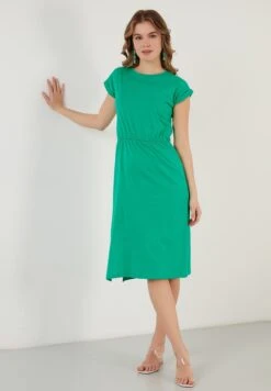 LELA Short Sleeve Midi - Jurk - Benetton Color 7 LELA Short Sleeve Midi - Jurk - Benetton Color -Dameskledingwinkel 7d6c32ea151f4d3cafba612698aacee0