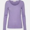 Marc O'Polo Deep Round Neck - Longsleeve - Sunbleached Purple