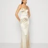 Wal G Evalina One Sleeve Maxi - Galajurk - Champagne