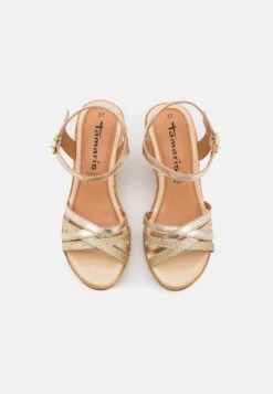 Tamaris Sandalen Met Hoge Hak - Light Gold -Dameskledingwinkel 8c8a066a49e7460cbc5352587f615569