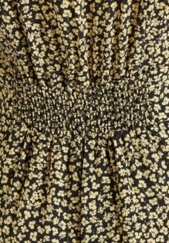 Khujo Borgia - Jumpsuit - Schwarz-Gelb Geblümt -Dameskledingwinkel 93a86bde606141debb3d91824275c77c