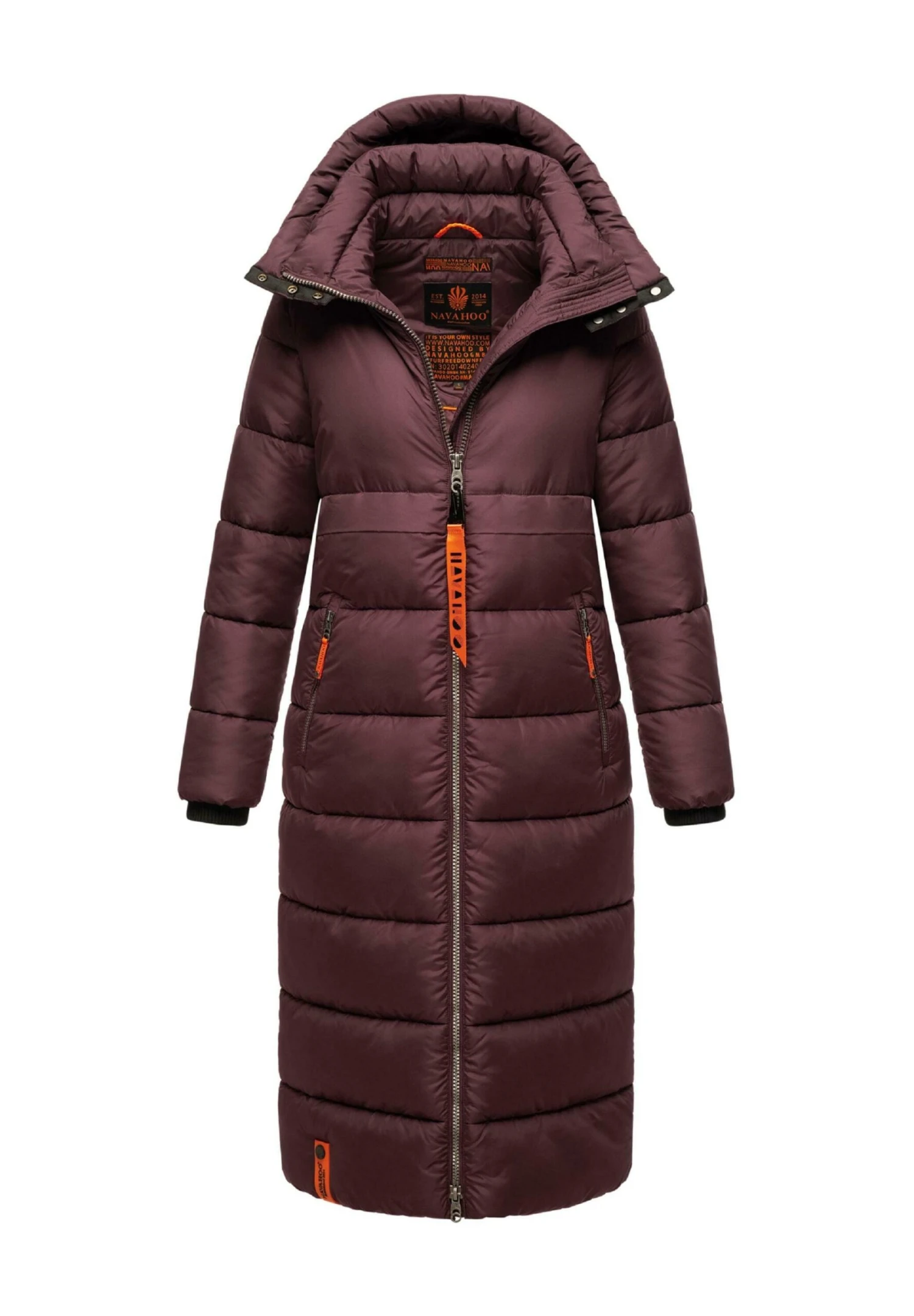 Navahoo Kristallblume - Winterjas - Dark Red Melange 1 Navahoo Kristallblume - Winterjas - Dark Red Melange