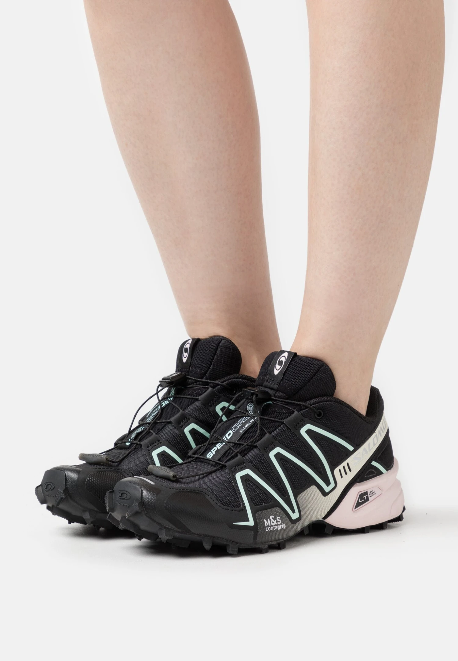 Salomon Speedcross 3 - Sneakers Laag - Black/Bleached Aqua/Silver Metallic 1 Salomon Speedcross 3 - Sneakers Laag - Black/Bleached Aqua/Silver Metallic