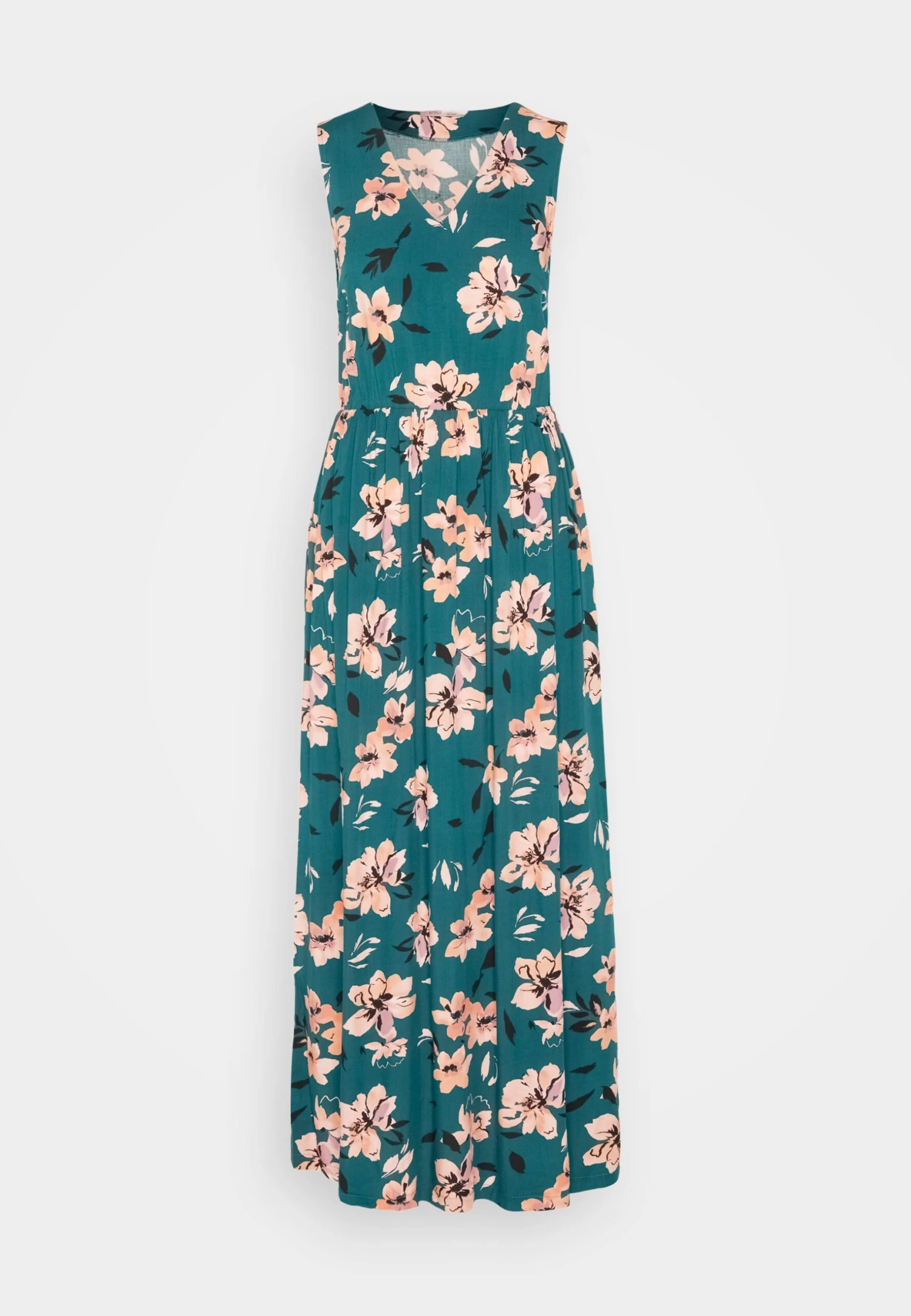 Anna Field Maxi-Jurk - Dark Green/Pink 5 Anna Field Maxi-Jurk - Dark Green/Pink - Afbeelding 5