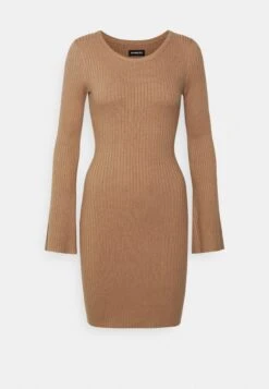 Even&Odd Knit Loose Fit Flared Sleeves Dress - Gebreide Jurk - Camel -Dameskledingwinkel ae7acf3e8a0d4e8cb7a2aa4bf1ce1789