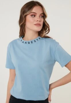 LELA Regular Fit - T-Shirt Print - Baby Blue -Dameskledingwinkel af25ab589cf54923a623472e1a2bf7f5