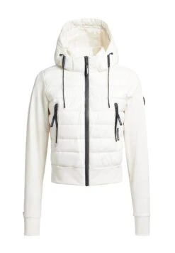 Khujo Dalis Shiny - Jas - Cremeweiß -Dameskledingwinkel b4617ecda45149b6a6417d4a66ff2829