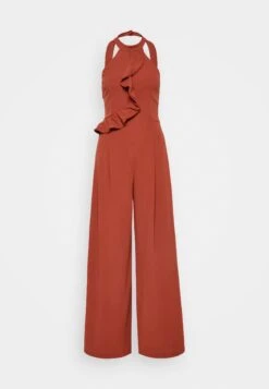 Wal G Penelope Frill - Jumpsuit - Burnt Orange -Dameskledingwinkel b5cb881c2e494d82afb3d891575c9a1b