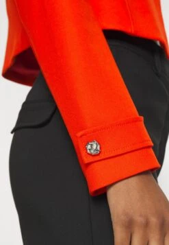 Boss Slim-Fit Cropped Jacket With Collarless Styling - Blazer - Bright Orange 15 Boss Slim-Fit Cropped Jacket With Collarless Styling - Blazer - Bright Orange -Dameskledingwinkel bb607565ad214fe7ad01aa023f77e9b8