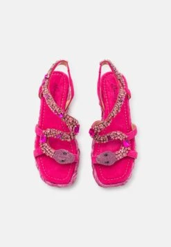 Alma En Pena Sandalen Met Sleehak - Fuxia -Dameskledingwinkel c395d76de4034433921c70618959994b