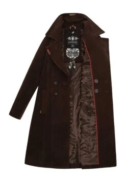 Navahoo Wooly - Halflange Jas - Dark Choco -Dameskledingwinkel c8d79417e3e94380bff0d4cd22e5c416