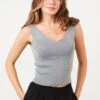 LELA Regular Fit - Top - Grey