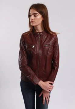Lee Cooper Bethanie - Leren Jas - Oxblood