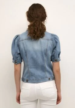 Culture Cubriana Ss - Overhemdblouse - Light Blue Wash -Dameskledingwinkel caf30724fb854ba4a25318fdc837a63a