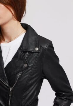 Lee Cooper Beatriz - Leren Jas - Black -Dameskledingwinkel d3a373f1572443dd97944f4f8fef19e8