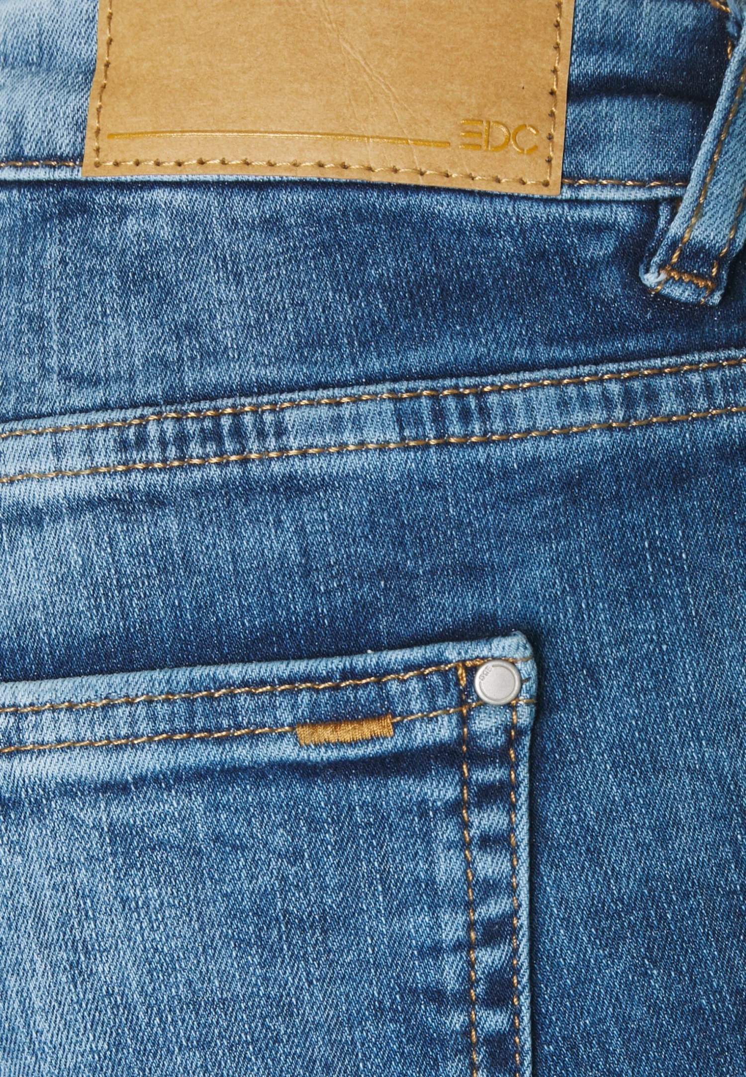 Edc By Esprit Capri - Jeansshort - Blue Denim 3 Edc By Esprit Capri - Jeansshort - Blue Denim - Afbeelding 3