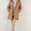 LELA Regular Fit - Winterjas - Camel