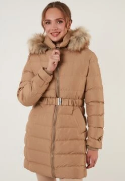 LELA Regular Fit - Winterjas - Camel -Dameskledingwinkel d631c80c88094c5d97da1a7c910ad2a4